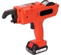 Machine à ligaturer les armatures - 12 V Ligature sans fil - Gamme 8-34 mm - Ligature automatique des fils - Batterie rechargeable - Rouge