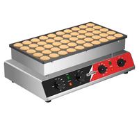 Machine à mini-crêpes, 50 trous, 1700 W, antiadhésive, avec minuterie, plage de température : 60–250 °C