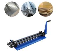 Machine à moulurer la tôle - Machine manuelle à border et à moulurer - Portée de 460 mm - Tôle jusqu'à 1,2 mm - 6 jeux de rouleaux 4/6/7,5 et 1,5/3/6 mm - Montage sur table - Bleu