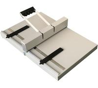 Machine à plier le papier portable à main - Profondeur de pli 0,8 mm - Avec échelle transparente et butées de positionnement - Pour papier et carte
