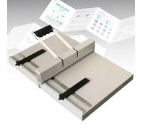 Machine à plier manuelle, classeur à papier robuste avec règle de positionnement et base antidérapante, sélection de score 350/450 mm, profondeur de 0,8 mm pour papier A3/A4