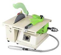 Machine à polir et à meuler pour bijoutiers - Polisseuse d'appui 3310 - 1380 W - 220 V, prise européenne - 7 000 tr/min - Disques de 90 mm - Pour bijoux, pierres et métaux