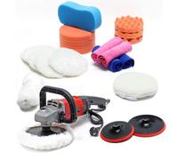 Machine à polir Meuleuse Set 21 pcs. 1200 W 3000 t/min max. Polisseuse 6 Niveaux Rectifieuse