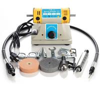 Machine à polir pour bijoux et pierres - Polisseuse/ponceuse d'appoint - 350 W - 220 V - 10 000 tr/min - Prise UE - 3,5 kg