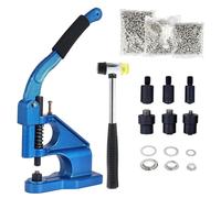Machine à poser des œillets manuelle, kit comprenant 3 matrices, 1500 œillets de 6/10/12 mm, pour bâche, vêtements, cuir