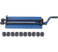 Machine à rainurer manuelle de 460 mm, table de pliage de 18 pouces, machine de pliage circulaire, machine à bordure, cintre-tube manuel, appareil de pliage avec 6 jeux de matrices pour ateliers de tr