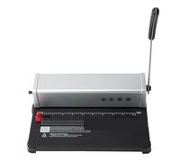 Machine à relier à bobines en spirale, 46 trous, A4, pas de 4:1, trou rond de 4mm, Kits de reliure de livres à faire soi-même, for bureau/école/maison Projets d'école à domicile
