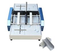 Machine à relier pliante A3, machine à fabriquer des livrets A3 2 en 1, machine à plier le papier à lettre, gamme de formats 5,83 x 8,27 pouces - 11,69 x 16,54 pouces, agrafes applicables