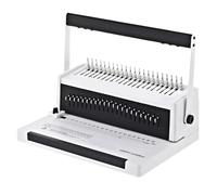 Machine à relier, Relieuse à anneaux métalliques A4 C200PRO, machine relier en caoutchouc, perforatrice peigne for manuels scolaires, 1 pièce