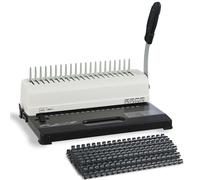 Machine à reliure à barrettes Binditek, format 19 trous, capacité de 450 feuilles, avec poinçon et démarrage automatique