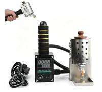 Machine à rouler de colle thermofusible, distributeur de colle 150 W avec température réglable de 50 à 300 ℃, pour collage de sacs en tissu et cuir, rouleau inclus (15 mm)