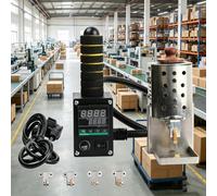 Machine à rouler la colle thermofusible à pousser à la main, 150 W avec seau de rangement de colle et affichage numérique contrôle de la température pour la fabrication de sacs