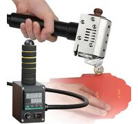Machine à rouler la colle thermofusible portable, 150 W, machine à coller manuelle avec affichage numérique, contrôle de la température pour sac en cuir et artisanat, rouleau de 3 mm