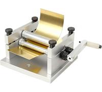 Machine à rouler les plaques manuelle, cintreuse de précision en tôle avec rouleaux réglables pour atelier à domicile