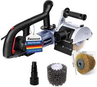 Machine à satiner Ponceuse à brosse 1500 W avec fil d'acier et brosse en nylon