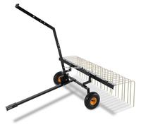 Machine à scarifier - Scarificateur - Aérateur de gazon - Griffe à gazon - Scarificateur traîné - Largeur de travail de 60 pouces