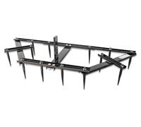 Machine à scarifier verticale, couleur noire - Pour mini-tracteur - Poids : 8,8 kg - Idéale pour les potagers et les petits jardins