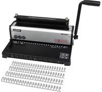 Machine à sertir de fil métallique - Machine à spirales métalliques - Machine à reliure Wire-O - Machine à relier - Relieuse de documents - Format A4