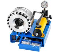 Machine à sertir professionnelle 220V pour flexibles hydrauliques avec 10 matrices - Outil portable pour climatisation, machines agricoles et automobile, set de sertissage multi-diamètres