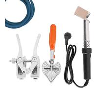 Machine à souder à courroie ronde - 150 W - Polyuréthane thermofusible - Pour joints - Ciseaux et fer à souder pour courroies trapézoïdales et bandes en plastique