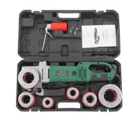Machine à tarauder portable 2300 W - Machine de filetage électrique pour 2", 1-1/2", 1-1/4", 1", 3/4", 1/2" - 6 mâchoires de coupe - Vitesse de rotation 26 tr/min, plage de coupe 20,9-59,6 mm