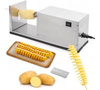 Machine Automatique À Couper Les Pommes De Terre En Spirale, Trancheuse Électrique Tornado, Appareil Robuste En Acier Inoxydable Pour Couper Les Légumes Pics Inclus, Adapté Pour La Maison