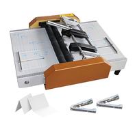 Machine Automatique à Créer Et Plier Des Livrets, Agrafeuse Pour Livrets A3 Robustes, Capacité De 16 Feuilles, 5 Positions D'agrafes, Machine à Relier Professionnelle Pour Les écoles gold