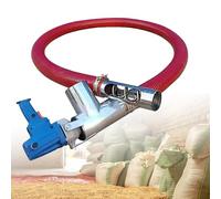 Machine d'aspiration de grain robuste - Convoyeur à vis industriel pour grain, ciment, transfert de sable, ferme et entrepôt - 2 m avec support