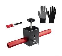 Machine de câblage murale automatique - Perceuse électrique - Outil de traction de câble pour filetage de fil de 3 à 6 mm dans la construction - Décoration d'intérieur - Rouge et noir (B)