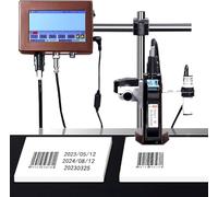 Machine de codage automatique, codeur jet d'encre en ligne, codeur de date, imprimante à jet d'encre industrielle pour date/lot/code QR/code-barres/logo, largeur 12,7 mm/25,4 mm