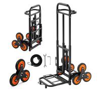 Machine de débouchage VEVOR φ12,7 mm x 30 m, spirale de nettoyage à alimentation automatique, roues d'escalade, tambour réglable, 8 lames de coupe et pédale depour des diamètres de tuyaux de 50 à 150 
