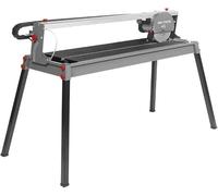 Machine de découpe de carrelage et de pierre, 1200W, 230x25, plage de coupe 1000 mm, lame : 230 mm x 25 mm, 2950 tours par minute, profondeur de coupe maximale : 90°/45° : 43/37 mm