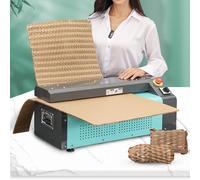 Machine de découpe de carton, déchiqueteuse de carton pour matériau d'emballage, largeur de coupe de 350 mm, idéale pour une utilisation en entrepôt, transforme le carton en solution d'emballage
