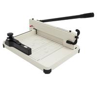 Machine de découpe de papier A4 - Coupe-bordures manuel - Capacité : 400 feuilles - Largeur de coupe : 31,5 cm - Acier robuste - Couleur : Crème