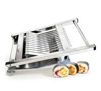 Machine de découpe de rouleau de sushis, coupe en acier inoxydable pour tranches uniformes, facile à nettoyer, parfaite pour la cuisine à la maison et les snacks, 8/10/12 pièces