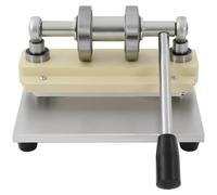 Machine de découpe et de gaufrage manuelle - Découpeuse - Largeur d'entrée de 15,5 cm - Acier au carbone - Pour papier/carton/cuir/tissu/PVC - Argentée