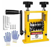 Machine de dénudage de câbles - Manuelle et électrique - 6 canaux réglables - Lame en alliage - Pour câbles de 3 à 17 mm - Portable, adaptée à l'atelier et au recyclage - Neuf, de couleur jaune