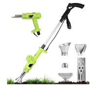 Machine de désherbage électrique trois en un, brûleur électrique de | Poignée amovible, adaptée aux cours, aux ruelles, aux espaces de pavage, au bricolage, au toit(Green)