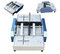 Machine de fabrication de brochures électrique A3, agrafeuse et piqueuse à selle pliante à double fonction, machine de création de livrets de bureau