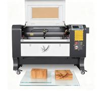 Machine de Gravure Laser 80W Machine à Graver Laser CO2 700mm x 500 mm Découpe Laser Engraver Double Plateforme Jambes Pliantes avec La Carte Mère Ruida Pour Couper Le Bois/Marbre/Textiles/Acrylique