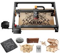Machine de gravure laser et de découpe CNC - S2 Pro 48W - Surface de travail de 400x400 mm - Vitesse de 24000 mm/min - Pompe à air de 30 litres - Double guidage des axes - Contrôle via application - P
