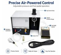 Machine de gravure pneumatique pour bijoux - Monotête - 220 V - 1400 tr/min - Pointe en diamant - Coffret
