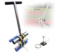 Machine de marquage de ruban avec double tube et fixation cercle, espacement réglable de 4 à 28 cm pour parkings, terrains de basket-ball, marquage routier