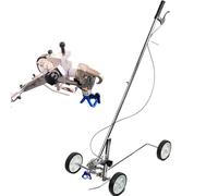 Machine de marquage routier par pulvérisation froide - Poussée manuelle, transfert de roue pour piste et parking, outil de peinture de ligne de ligne, qualité professionnelle, facile à utiliser