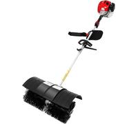 Machine de nettoyage à essence, balai motorisé, balai de nettoyage de 52 cm³, moteur à essence 2 temps. Déneigeuse, pelle à neige, machine de nettoyage manuelle avec une largeur de brosse de 52 cm, id
