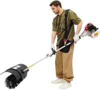 Machine de nettoyage de pelouse de 52 cc avec brosse désherbeuse, tondeuse de pelouse 2 temps de 2,3 chevaux | Tondeuse de pelouse pour tracteur, machine de nettoyage à essence avec une largeur de bro