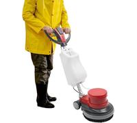Machine de nettoyage de sols 1100W, 4-en-1 : lavage, polissage, brossage, et application de vernis. Réservoir d'eau de 8 litres, tête de brosse de 17 pouces, 154 tours par minute. Machine multifonctio