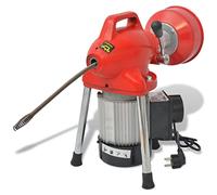 Machine de nettoyage de tuyaux 250 W avec spirale de 12,5 m de 16 mm et 4,5 m de spirale de 9,5 mm, kit complet de tête de forage, idéal pour les nettoyeurs ménagers, les nettoyeurs de salle de bain