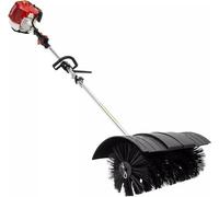 Machine de nettoyage essence, 52cc, 2,3 chevaux, 1,7 kW, 2 temps. Balai-brosse manuel. Déneigeuse pour l'extérieur. Nettoyage de pelouses synthétiques et de routes, 8500 tr/min