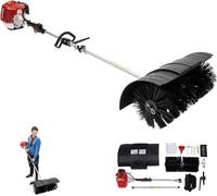 Machine de nettoyage essence 52cc, souffleuse à neige, moteur 2 temps, balai-aspirateur 1,7 kW. Machine de nettoyage manuelle avec sangle et lunettes de protection, pelle à neige manuelle pour l'extér